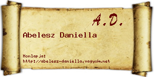 Abelesz Daniella névjegykártya